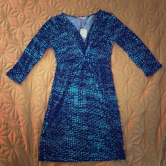 Black and Aqua Dress - Picture 1 of 2